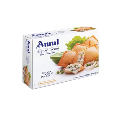 AMUL CHEESE ONION POCKETS 300GM