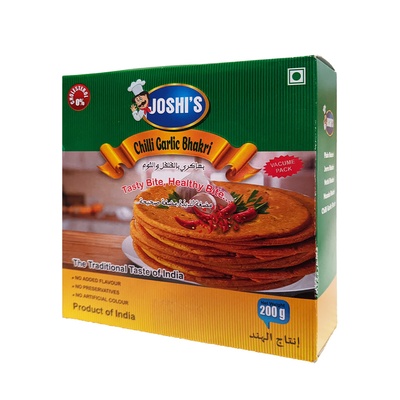 JOSHI CHILLY GARLIC BHAKRI 200GM