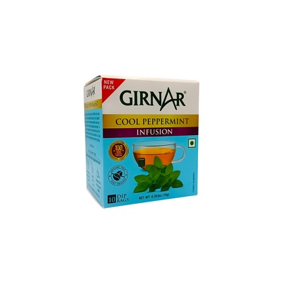 GIRNAR COOL PEPPERMINT INFUSION 1GX10S TEA BAGS