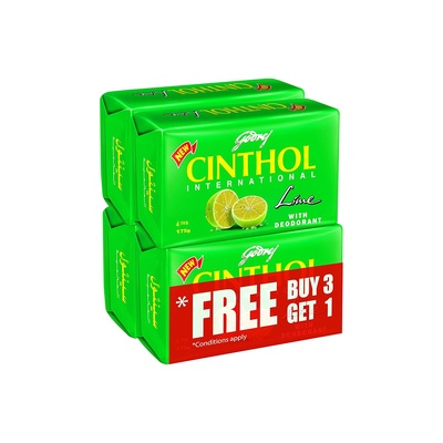 CINTHOL LMON 175GM(3+1)14X4PMO
