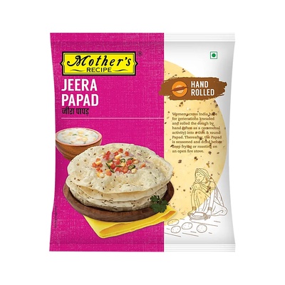 M/REC HAND ROLLED JEERA PAPAD 200 GM