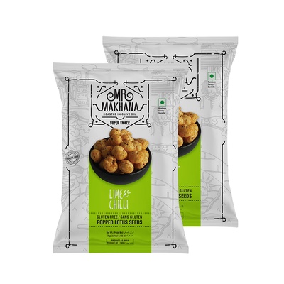 MR. MAKHANA LIME & CHILLI 2X75GM