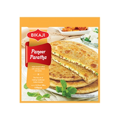 BIKAJI PANEER PARATHA 4 PIECE 400X12 FZ