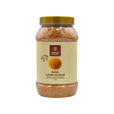 ORGANIC PLANET RAW CANE SUGAR 1 KG