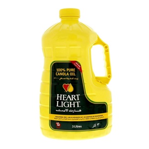 HEART LIGHT PURE CANOLA OIL 3LTR