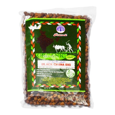 ORGANIC BLACK CHANA BIG 500GM
