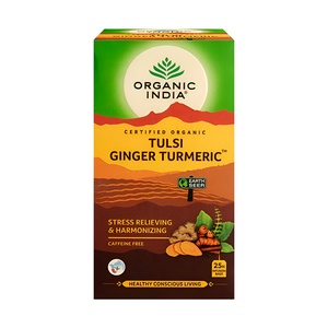 ORG IND TULSI GINGER TURMERIC TB 25S