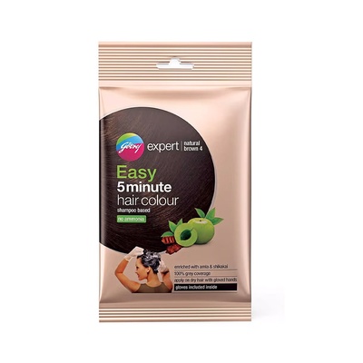 GODREJ SHAMPOO HAIR COLOR NATURAL BROWN 18 ML