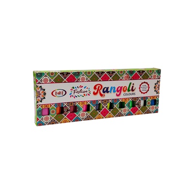 RANGOLI COLOUR BOTTLE 10 PCS SET