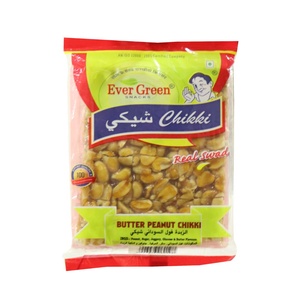 EVERGREEN BUTTER PEANUT CHIKKI 100GM .