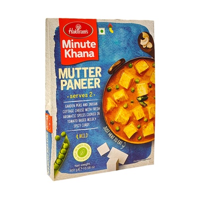 HALDIRAMS MINUTE KHANA CURRY MUTTER PANEER 300GM