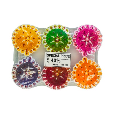DIYA RANGOLI 3 (1X6)