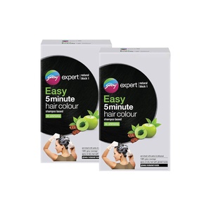 GODREJ SHAMPOO HAIR COLOR NATURAL BLACK TWIN PACK 4X36 ML