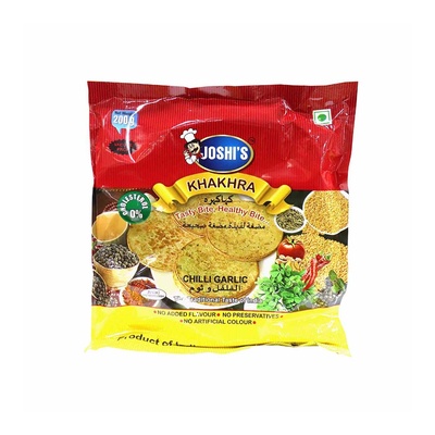 JOSHIS CHILLY GARLIC KHAKHRA 60GM