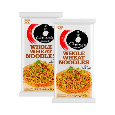 CHINGS WHOLE WHEAT HAKKA NOODLES TWIN PACK 2 X 280GM