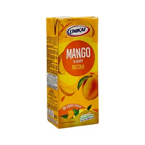 UNIKAI UHT MANGO & GRAPE NECTAR NO SUGAR 250 ML