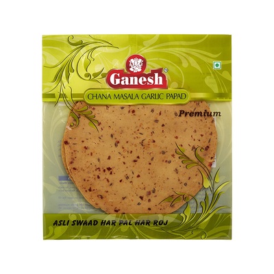 GANESH CHANA GARLIC PAPAD 200GM