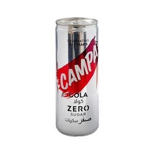 CAMPA ZERO COLA CAN 250 ML