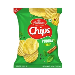 HALDIRAMS POTATO CHIPS PUDINA TREAT 120GM