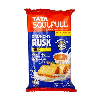 TATA SOULFULL CRUNCHY RUSK MILK 297 GM
