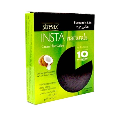 STREAX INSTA CRM HAIR COLOUR BURGUNDY 15ML