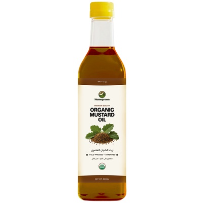 HOMEGROWN ORGANIC MUSTARD OIL 500 ML