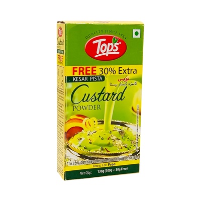 TOPS CUSTARD KESAR PISTA 130GM